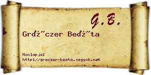 Gráczer Beáta névjegykártya
